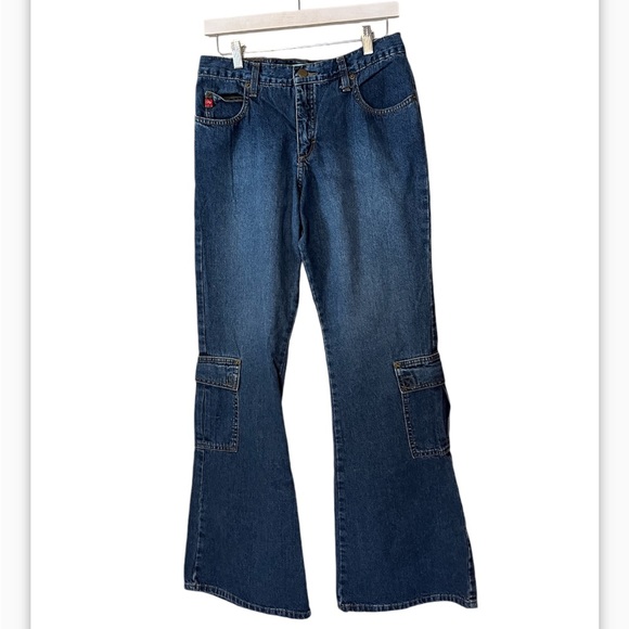 Mudd Denim - Mudd Vintage Y2K Cargo Pocket Flare Jeans